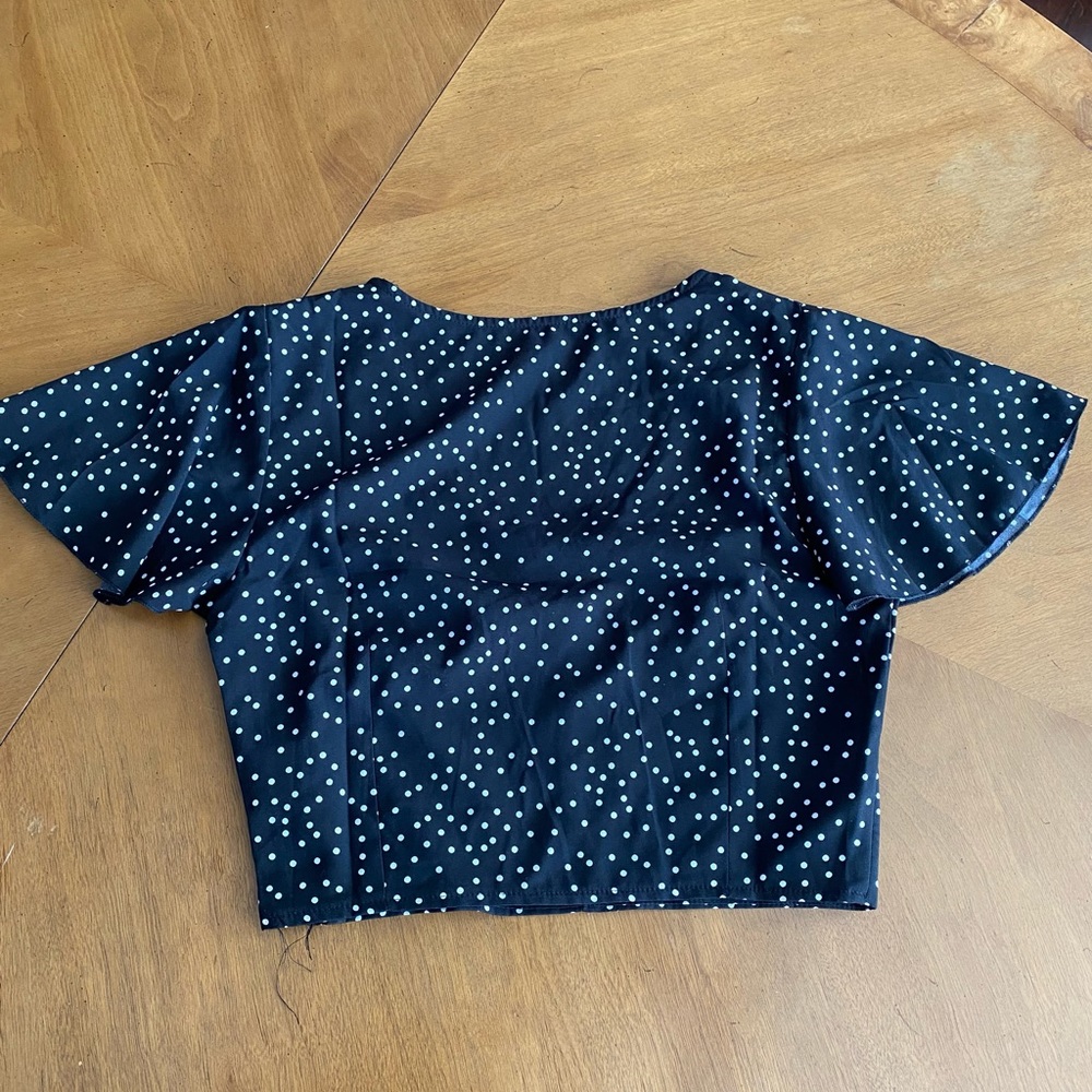 Vintage Style Polka Dot Shirt S - Picture 7 of 8